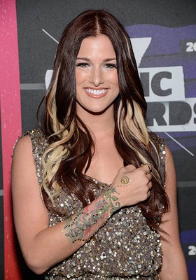 Singer Cassadee Pope at 2013 CMT Music awards at Bridgestone Arena - Old Photo 1