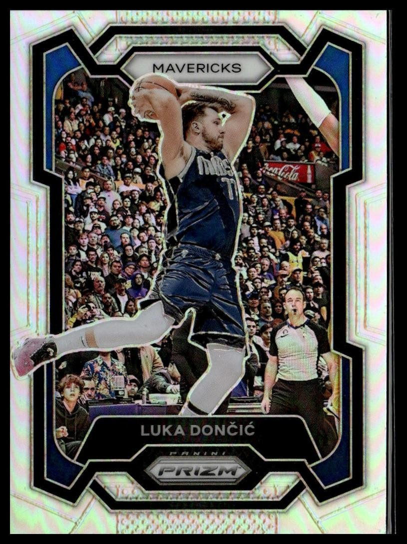 2023-24 Panini Prizm #110 Luka Doncic Prizms Silver
