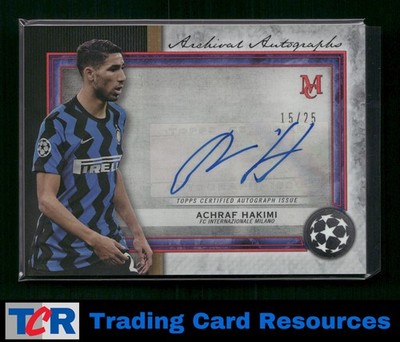2020-21 Museum Collection UEFA #AA-AH Achraf Hakimi Archival Auto 