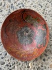 Antique Norwegian  Bowl Hand Carved Wood Rosemaling Treenware Folk Art — photo 1