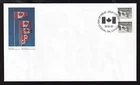 CANADA 1992 FLAG DEFINITIVE COIL PAIR #1395 FIRST DAY COVER !! M246