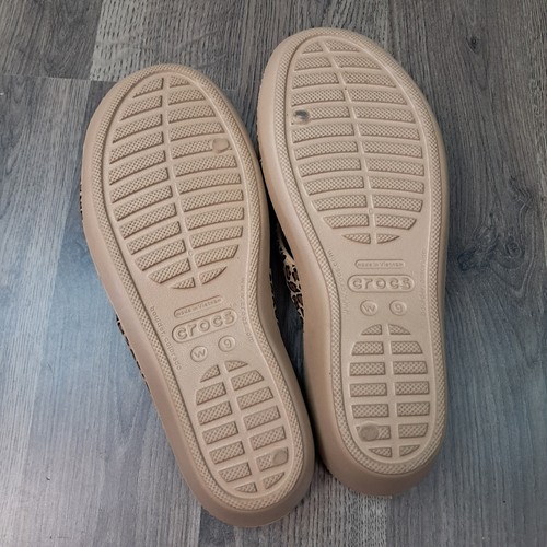 CROCS Patricia II sandalo donna leopardato con zeppa e cinturino taglia 9 - Foto 6 di 7