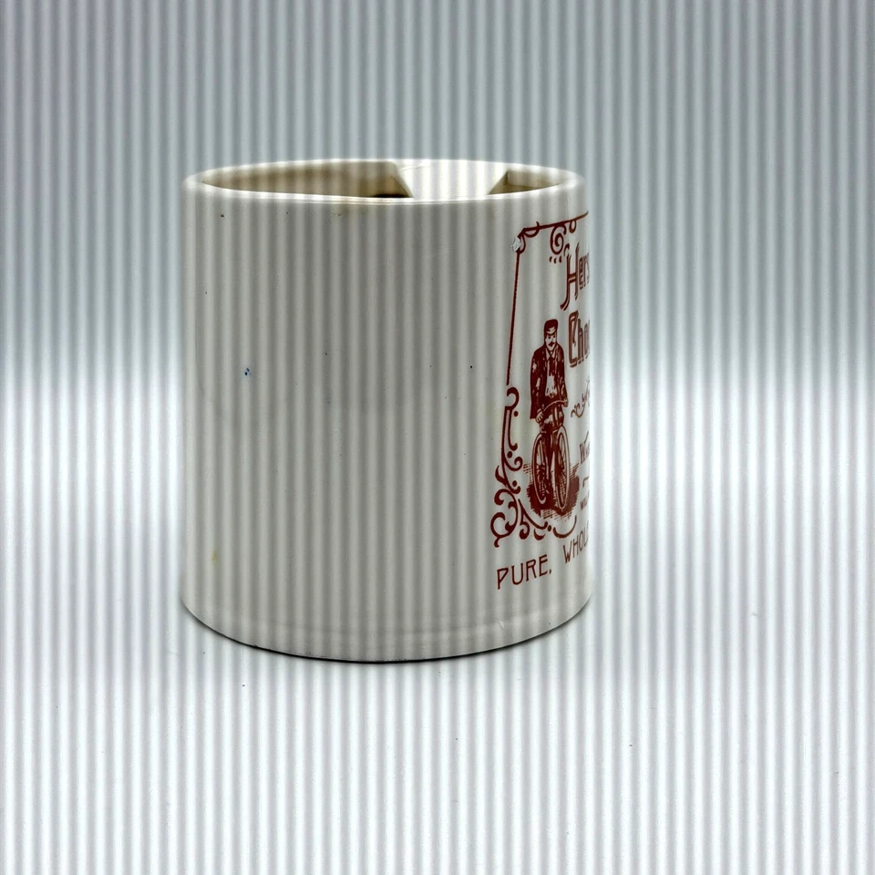 Винтажная кружка с усами Hershey Foods 5 центов шоколадные таблетки бейсбольный велосипед 1984 - Изображение 2 из 4