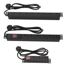 PDU Extension Lead 3 6 8 Gang Way UK Plug Sockets 2M Cable Electric Mains Power