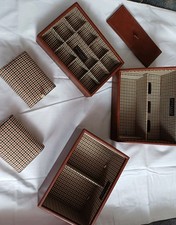 Mens Brown stacker jewellery  organiser Boxs set 3 for watches. cufflinks & more