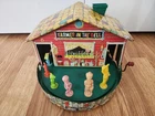 Vintage Tin Litho Farmer In The Dell Wind Up Musical Toy Mattel