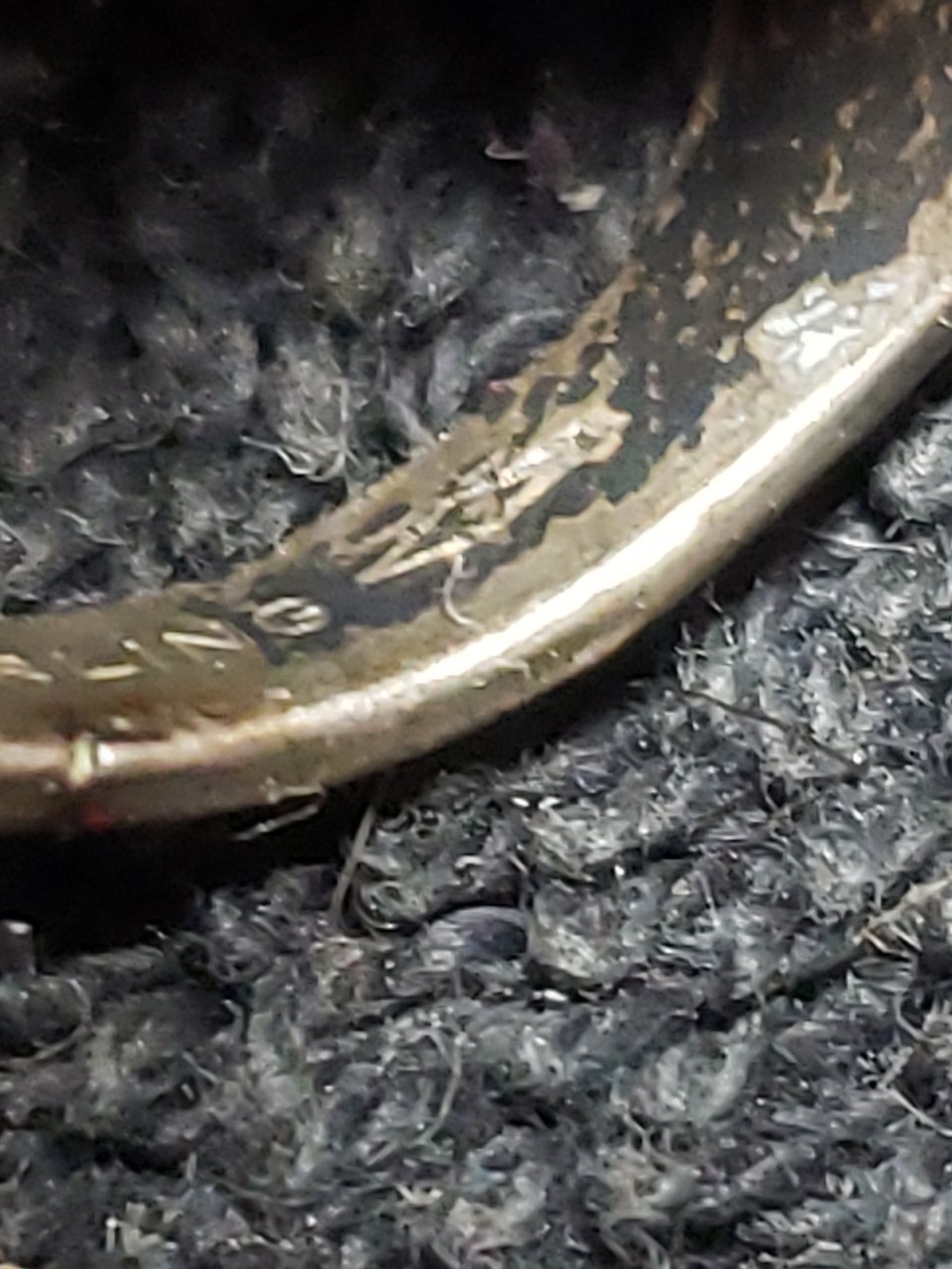 Sterling Silver Solid Ring With Makers MArk (V) 8… - image 8