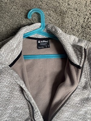 Killtec Damen Freizeit Jacke Gr.42 Grau/Weiss Gefüttert Top Sport!