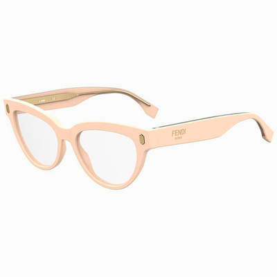 BRAND NEW FENDI CAT-EYE EYEGLASSES FRAME IN NUDE PINK- FF 0443 0807