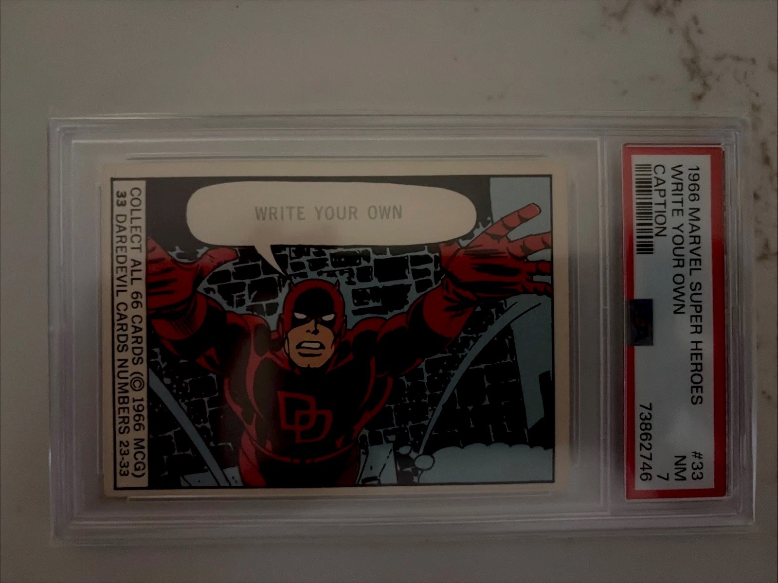 1966 Marvel Super Hero Daredevil # 33 PSA 7 Near Mint. view 1
