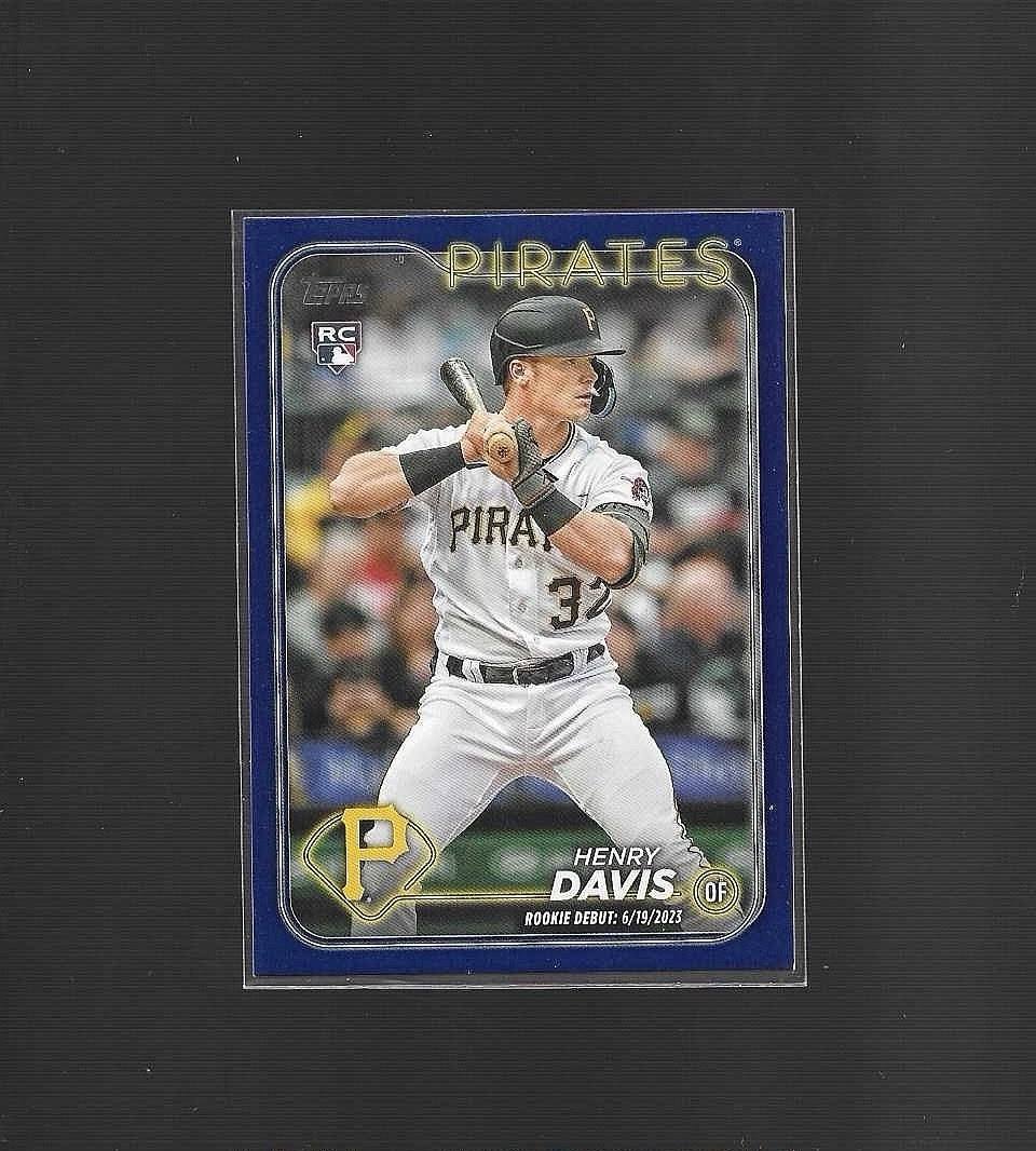 2024 Topps Update Series - Rookie Debut Henry Davis #US162 Royal Blue (RC)