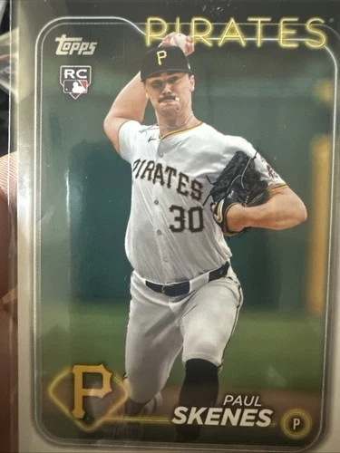 2024 Topps Update Paul Skenes Rookie RC Card #US100 Pittsburgh Pirates ROY