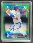 2016 Bowman Draft Will Smith Chrome Auto 1st Prospect Green Refractor #36/99