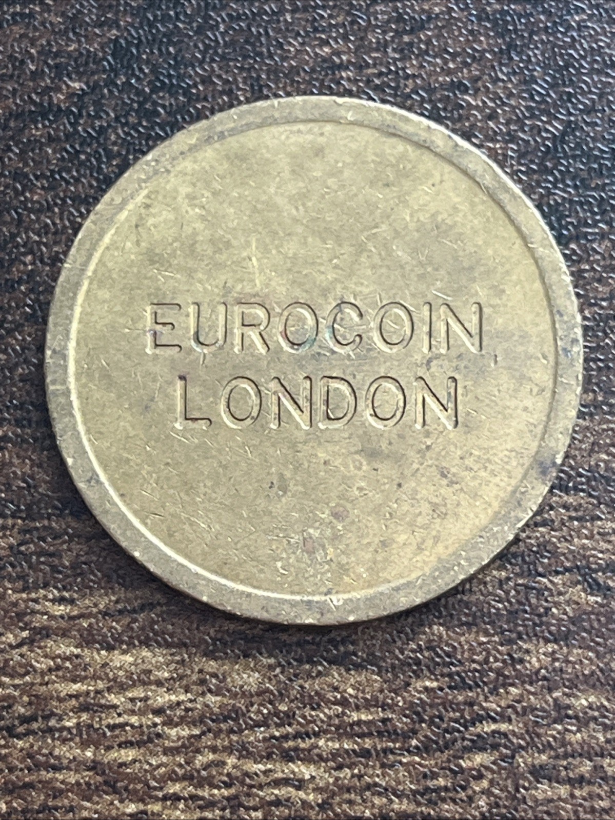 Rare Old Retro London Eurocoin Vintage Token Actual Coin TC2190*
