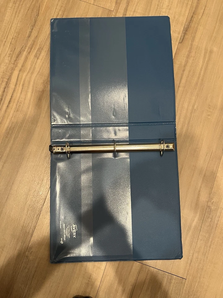 Lot of 3 Three Ring Binders 1 Inch Avery Black Blue School Office Supplies - Image 2 of 4