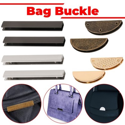 Magnetische Tasche Rand Schnalle Metall Handtasche Verschluss Rechteck Halbmond Platte Schloss