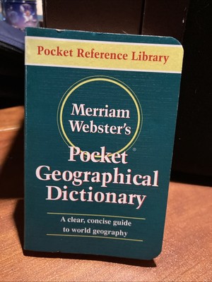Merriam-Webster's Pocket Geographical Dictionary Hardcover