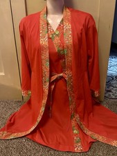 Vintage 60s Gossard Artemis MCM Pegnoir Set Negligee Nightgown Sz S Lingerie