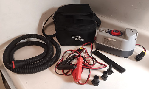 BRAVO BP12 SINGLE STAGE HIGH-SPEED HIGH-PRESSURE 12V ELECTRIC AIR PUMP WITH HOSE