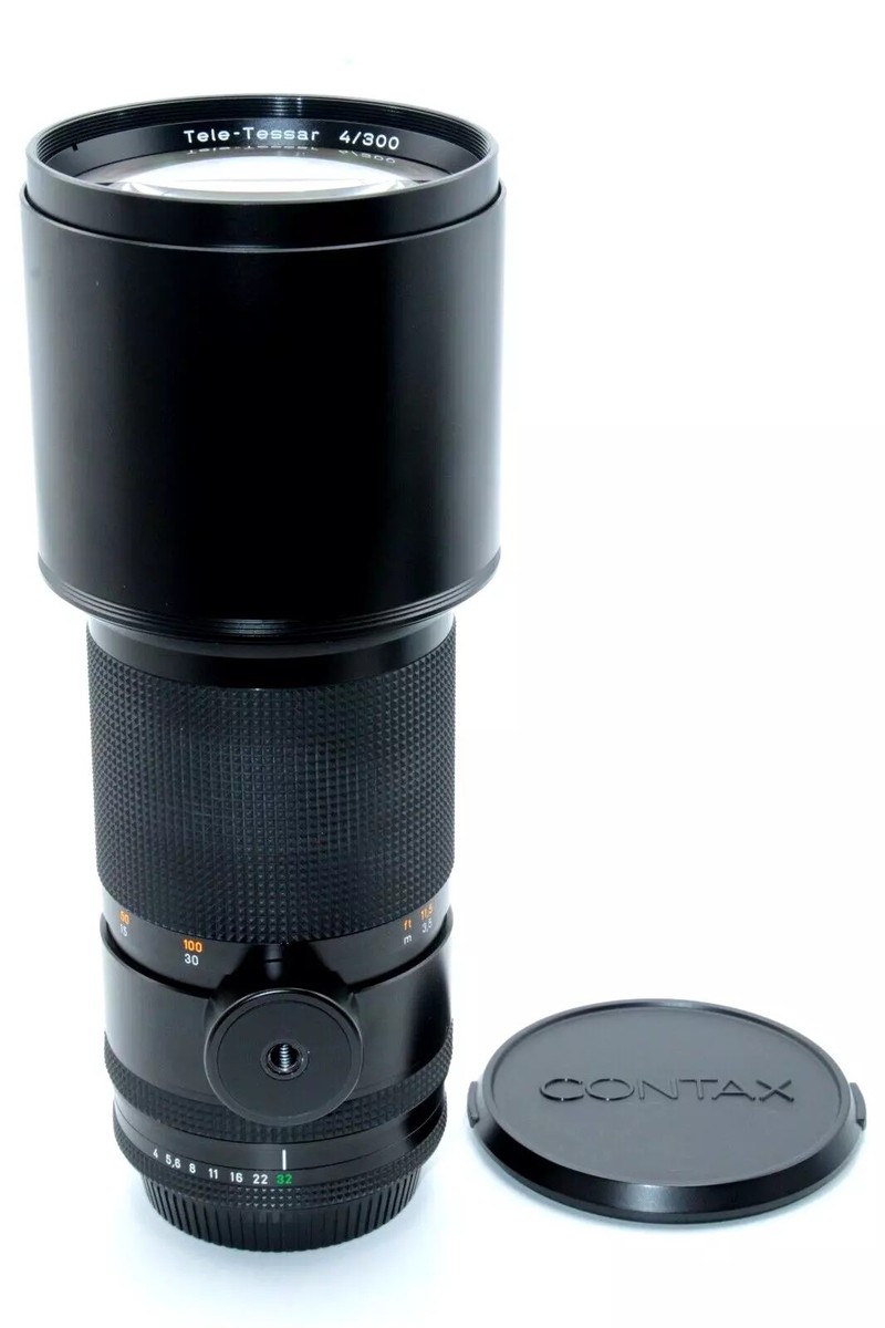 Near Mint Contax Carl Zeiss Tele Tessar 300mm f/4 Telephoto Lens