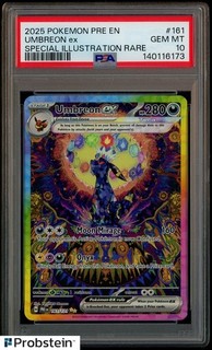 2025 Pokemon Pre En Special Illustration Rare #161 Umbreon Ex PSA 10 GEM MINT
