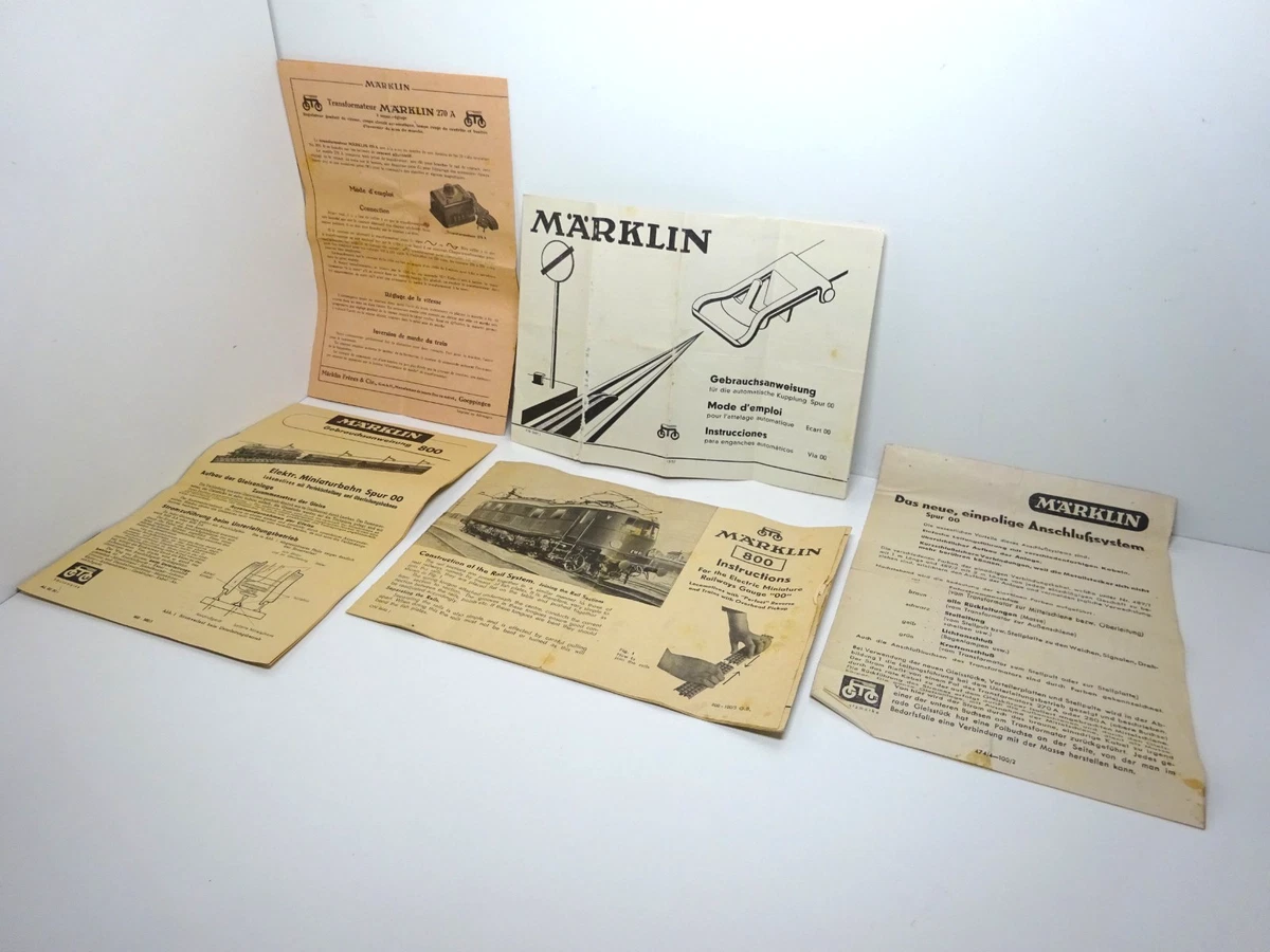 MÄRKLIN,frühe Beschreibungen,Konvolut,Original
