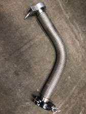 1" dia Stainless Steel Bellows Flexible Vacuum Hose 14" w/clamps