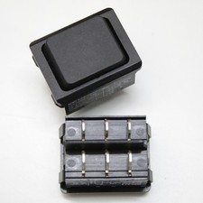 10 Doppel  Taster Kautt & Bux Einbauschalter Kippschalter WNO623 Schwarz Snap In