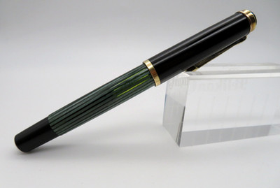 Pelikan M400 Füller Grün Gestreift 585 Gold Feder OF 400 Fountain Pen 1960