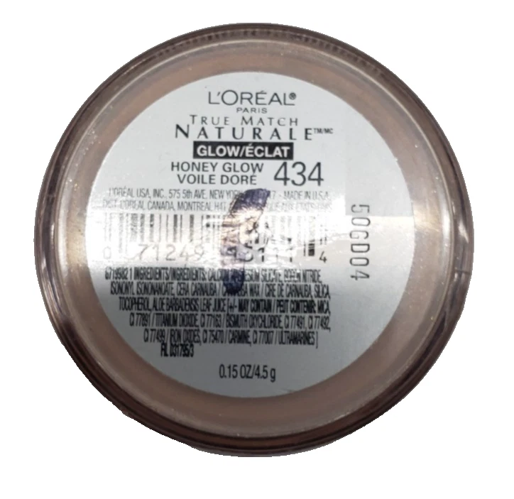NEW LOREAL Mineral Powder True Match Naturale All Over Glow- 434 Honey Glow - Image 2 of 2