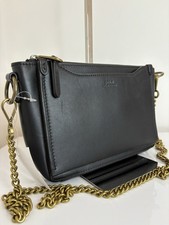 Polo Ralph Lauren Sloane Mini Calfskin Crossbody Bag, Black