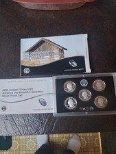 2015 S United States Mint America The Beautiful Quarters Silver Proof Set