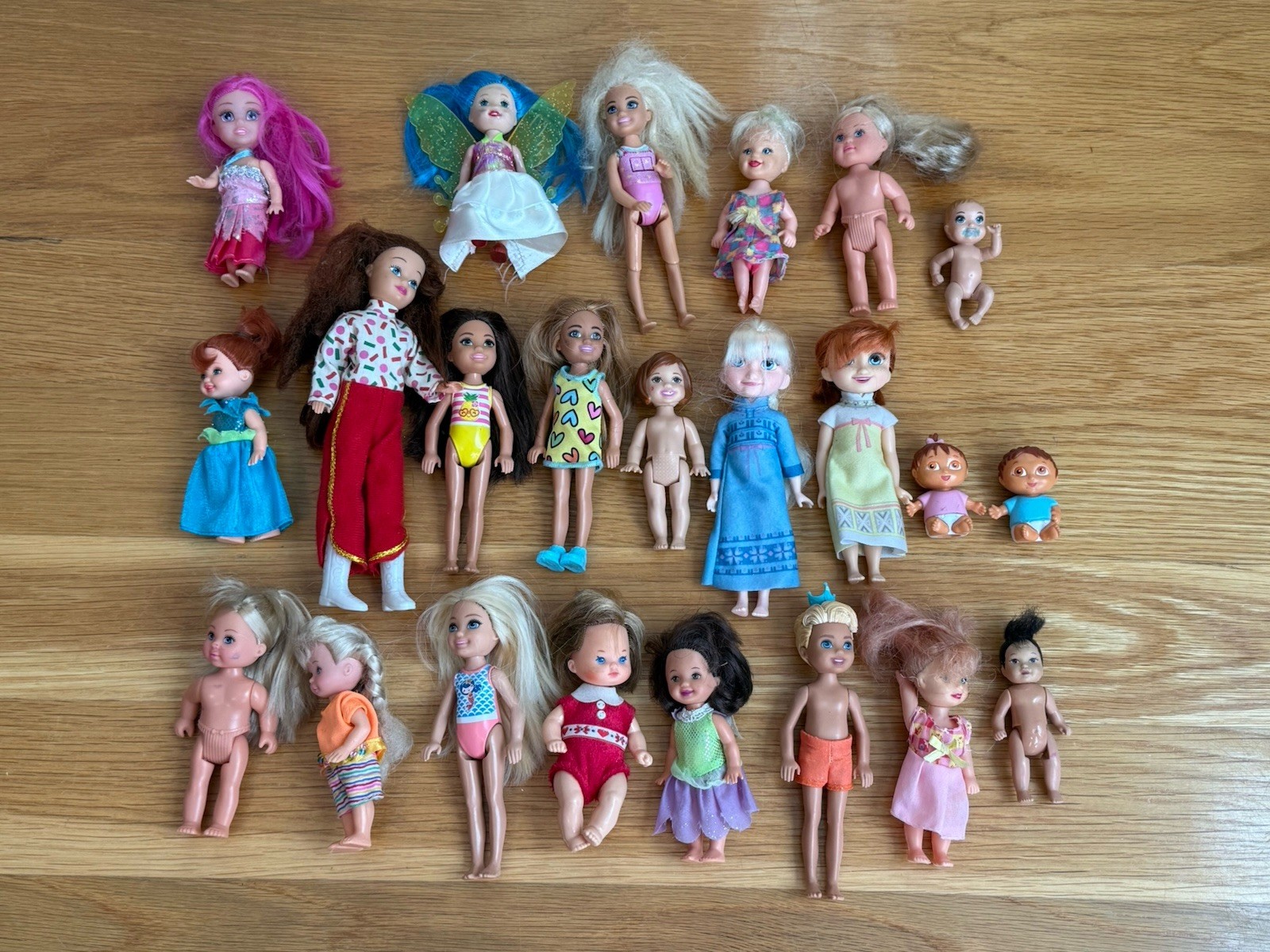 Mattel DOLLS Barbie Little Sisters Kelly Chelsea Boy Doll Baby Krissy Mixed Lot