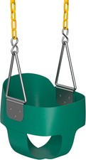 Baby Swing Outdoor - Heavy Duty Toddler Swing Set Accessories, High Back, Ful...