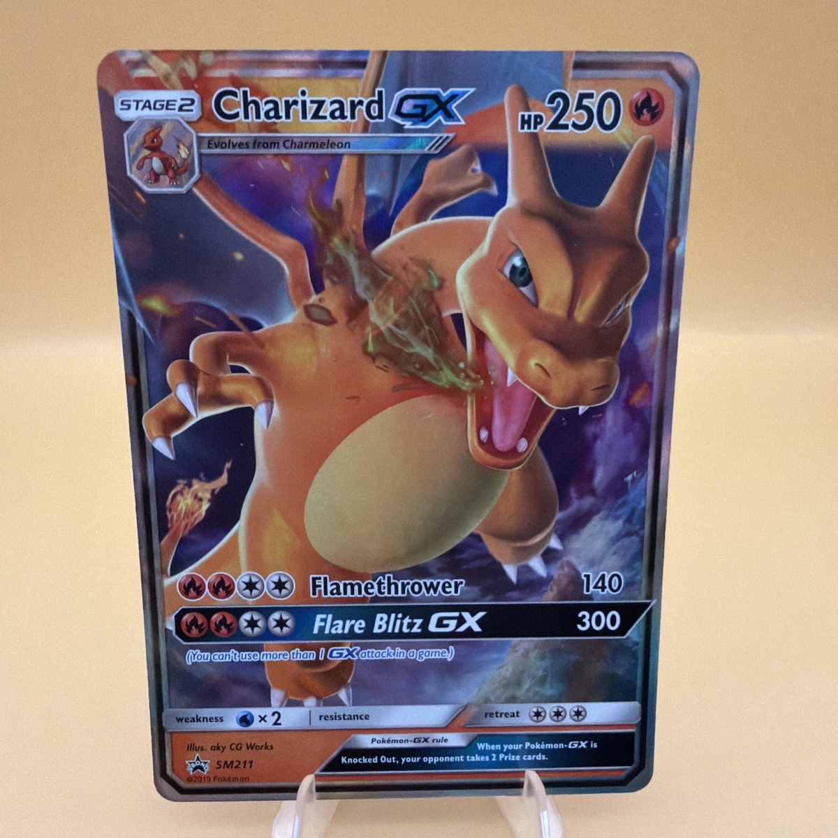 pokemon cards mega charizard ex box Pokemon Sun & Moon Promos - Charizard GX - SM195 main image 0
