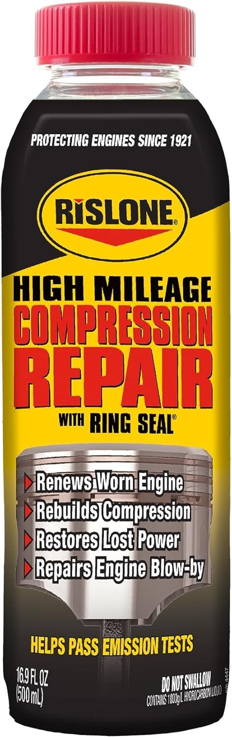 Rislone 4447 High Mileage Compression Repair with Ring Seal, 16.9 Pack of 1 Free