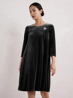 SEASALT Mahonia Shift Dress Black Velvet Size 8 10 12 14 16 18 20 22 and 24 NEW