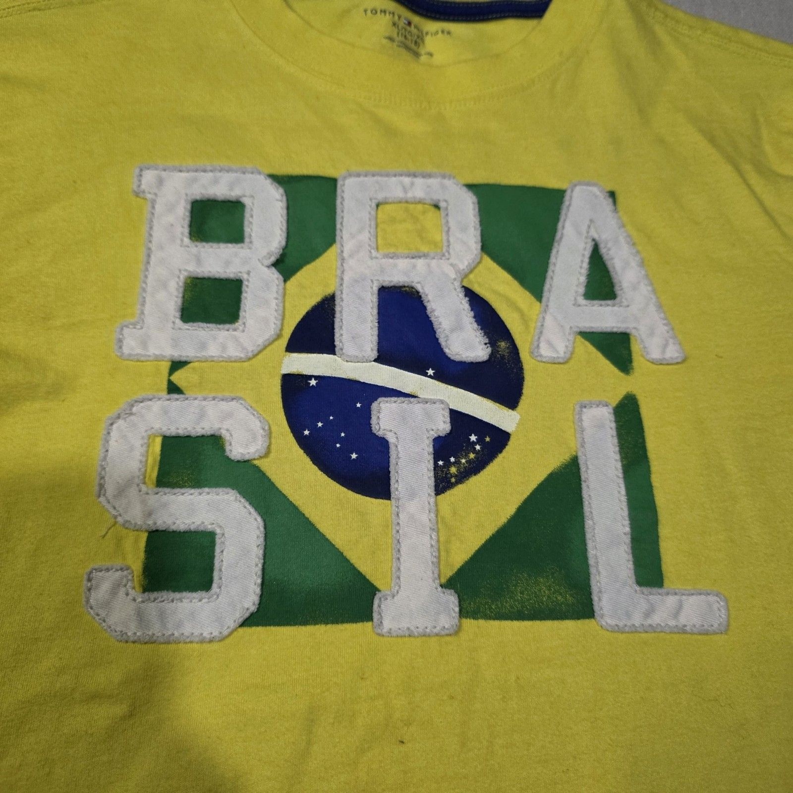 Tommy Hilfiger Brasil National Team Short Sleeve Tee Shirt Youth Size XLARGE thumbnail 3
