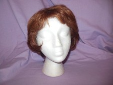 Ladies Unbranded Wig Short Auburn Red Tapered with Bangs 5