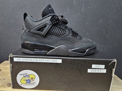 Size 8.5 - Air Jordan 4 Retro 2025 Black Cat Good Condition With Original Box  
