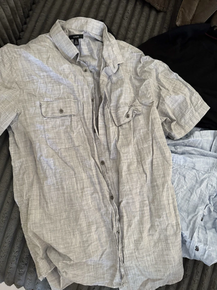 Chaqueta RVCA Para Hombre XL Marrón Talla XL Otoño Lote Paquete con Camisa Alfani Abotonada! Foto 2 de 4