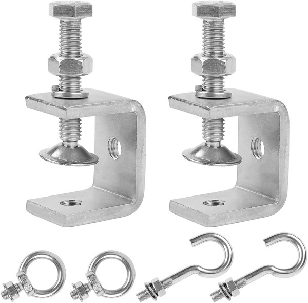 C-Zwingen Set Edelstahl 2 StüCk Hochleistungs Klemme 30Mm FüR Holzarbeiten-image