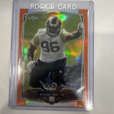 2014 Topps Chrome - Michael Sam #174 Orange Refractor (RC)