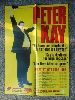 Peter Kay 1999 UK Tour theatre poster (Greatest Hits Tour 1999)