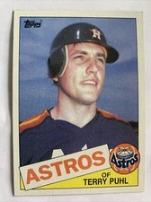 1985 Topps Baseball Card #613 Terry Puhl Houston Astros Nm Free Shipping!
