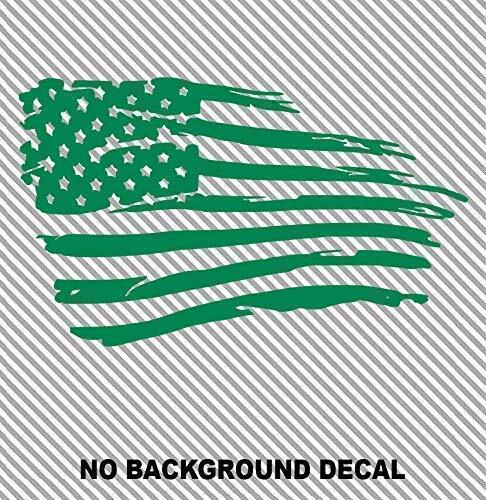 Distressed Tattered American Flag Vinyl Decal Sticker Ripped Torn USA ...