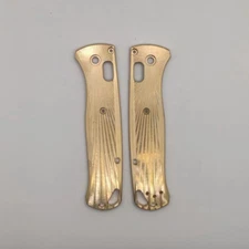One Pair of Brass Patch for Benchmade 535 Bugout DIY Accessories Radial Stria