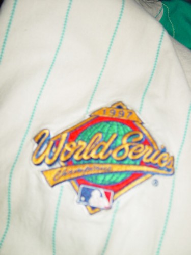 VINTAGE Florida Marlins 1997 World Series Champions Jacket Size X-Large - 第 12/12 張圖片