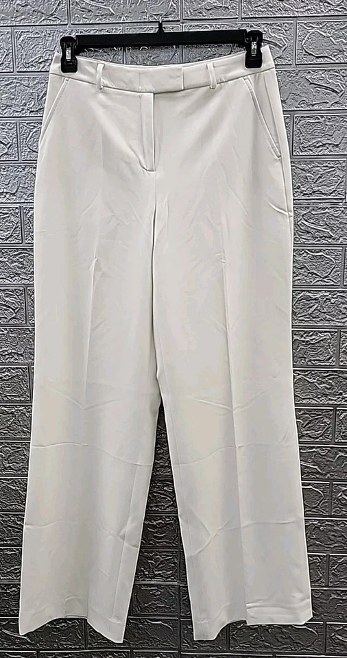 Nuevo Pantalón Casa Blanca Mercado Negro Curvy Luna Pierna Ancha Blanco Talla 6