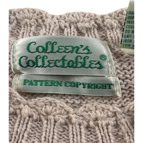 Suéter vintage Colleens coleccionable para mujer talla L rosa floral con tachuelas - Imagen 3 de 8